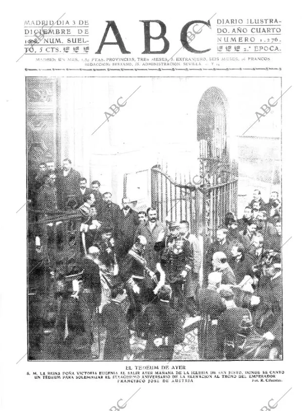 ABC MADRID 03-12-1908 página 1