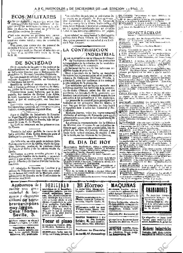 ABC MADRID 09-12-1908 página 13