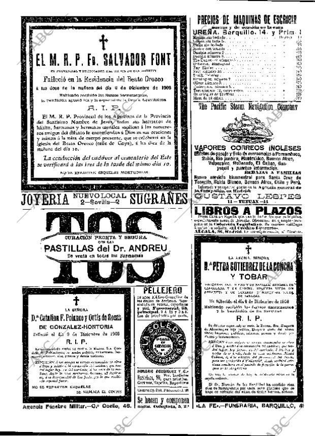 ABC MADRID 10-12-1908 página 2