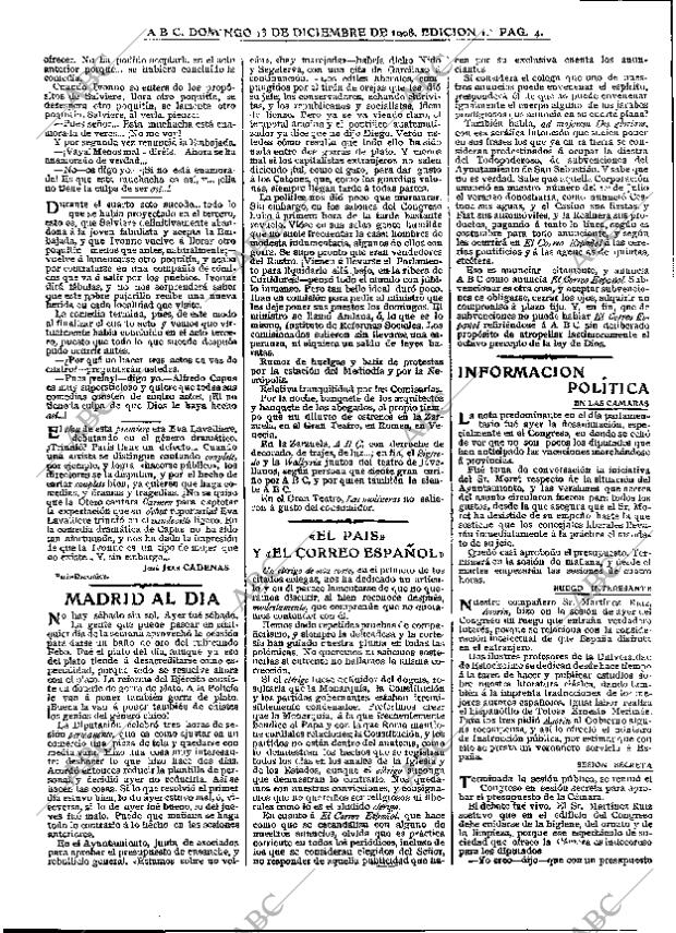 ABC MADRID 13-12-1908 página 4