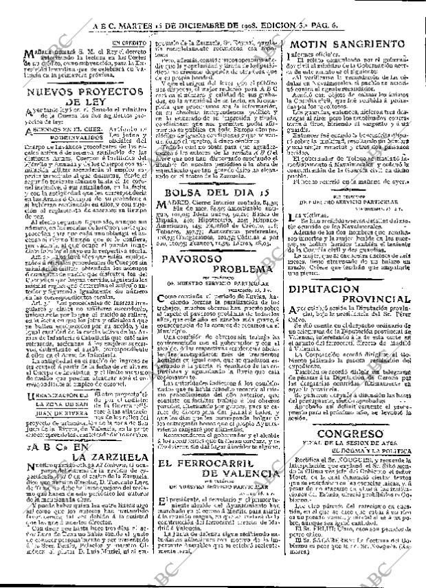 ABC MADRID 15-12-1908 página 6