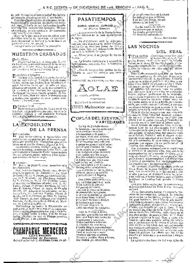 ABC MADRID 17-12-1908 página 8