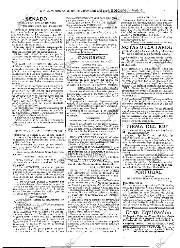 ABC MADRID 18-12-1908 página 6