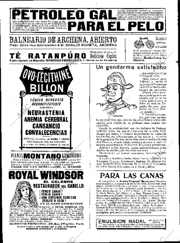 BLANCO Y NEGRO MADRID 19-12-1908 página 6