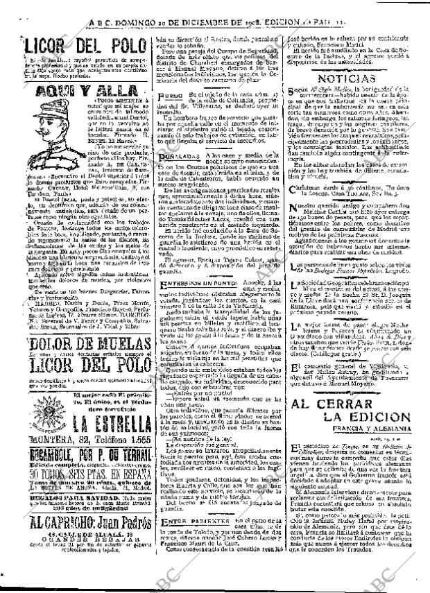 ABC MADRID 20-12-1908 página 12