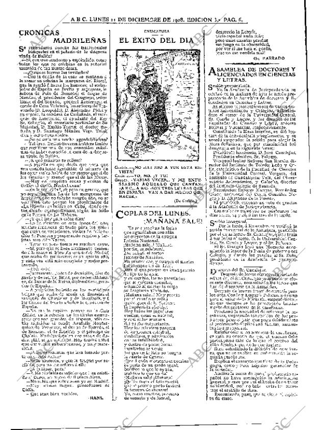 ABC MADRID 21-12-1908 página 6