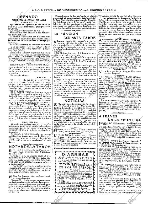 ABC MADRID 22-12-1908 página 6