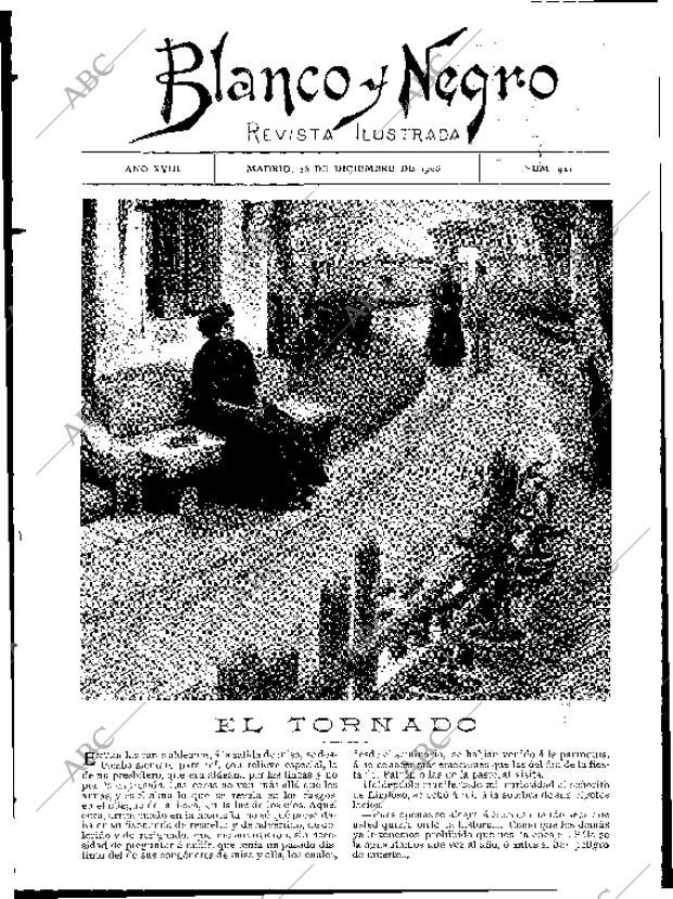 BLANCO Y NEGRO MADRID 26-12-1908 página 7