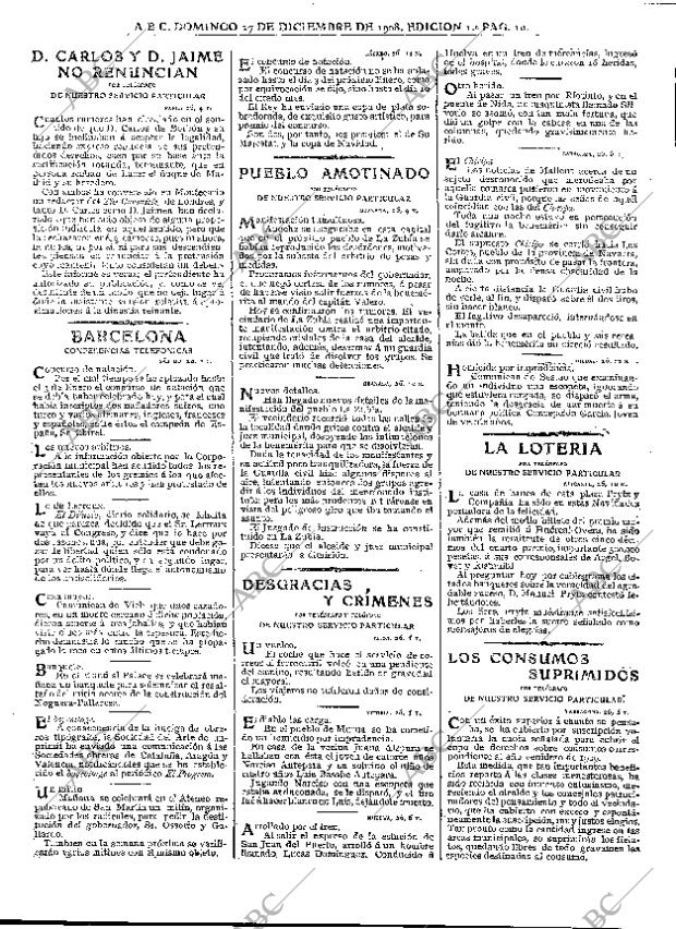 ABC MADRID 27-12-1908 página 10