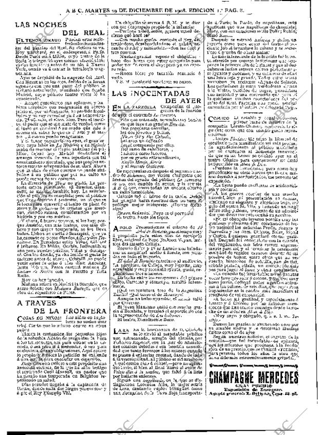 ABC MADRID 29-12-1908 página 8