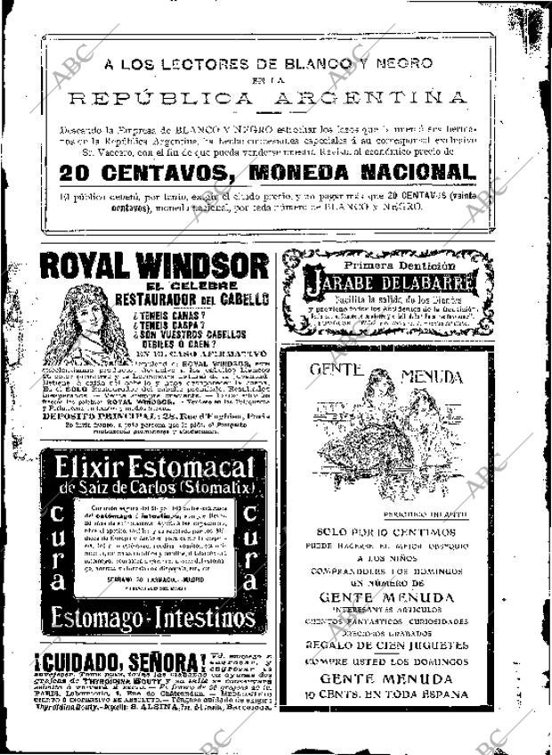 BLANCO Y NEGRO MADRID 02-01-1909 página 2