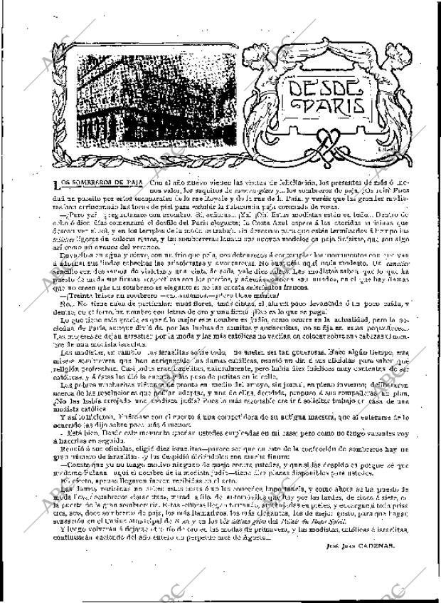BLANCO Y NEGRO MADRID 02-01-1909 página 23