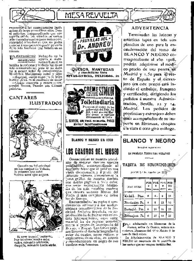 BLANCO Y NEGRO MADRID 02-01-1909 página 26