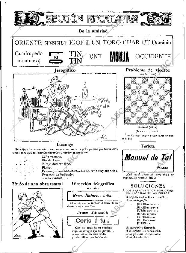 BLANCO Y NEGRO MADRID 02-01-1909 página 27