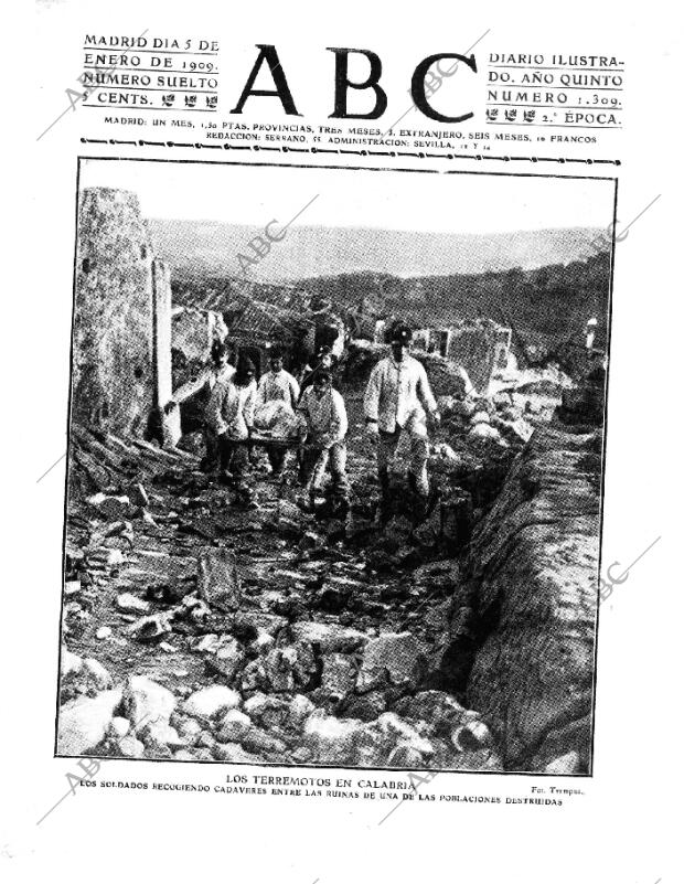 ABC MADRID 05-01-1909 página 1