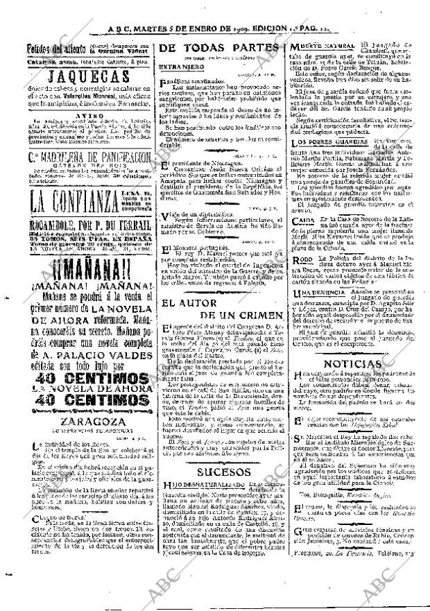 ABC MADRID 05-01-1909 página 12