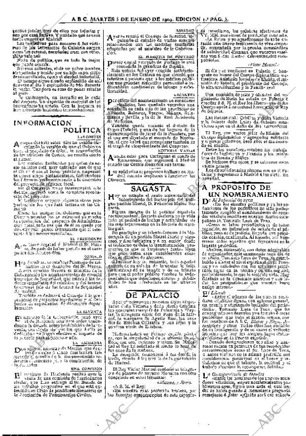 ABC MADRID 05-01-1909 página 5