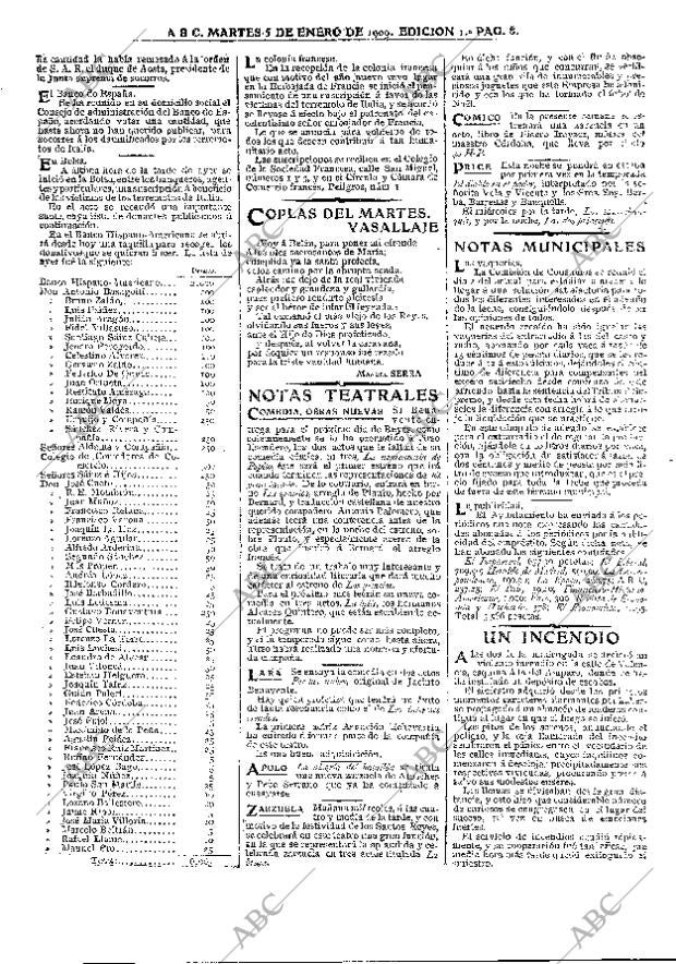 ABC MADRID 05-01-1909 página 8