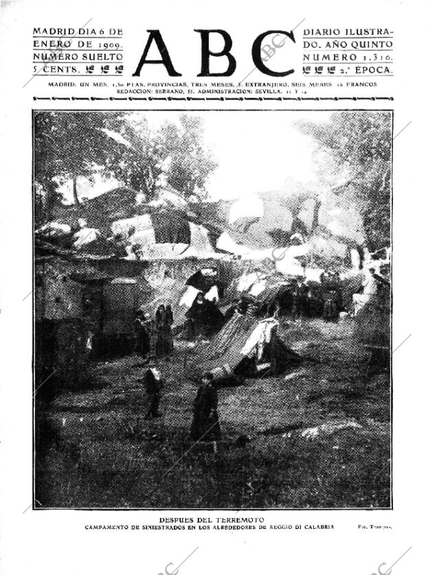ABC MADRID 06-01-1909 página 1