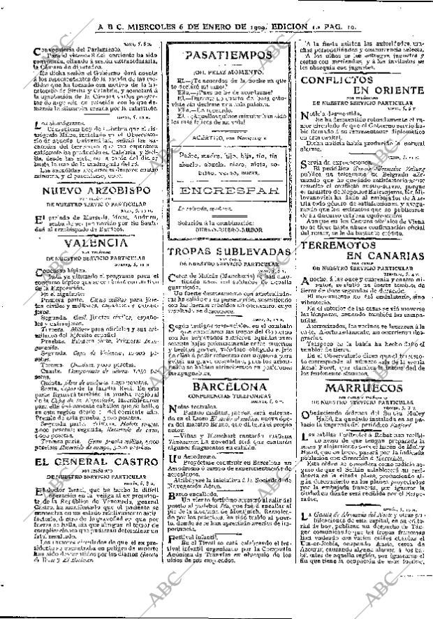 ABC MADRID 06-01-1909 página 10