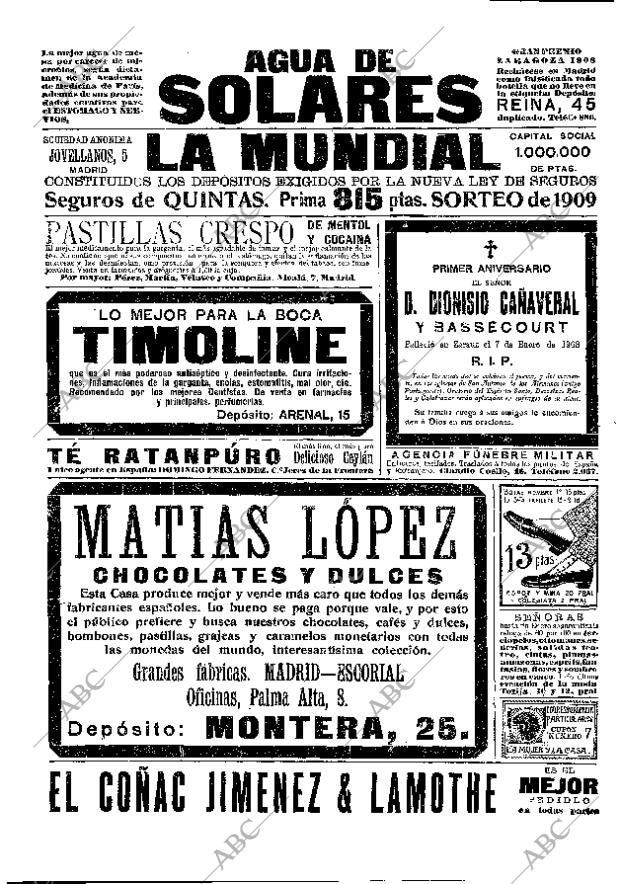 ABC MADRID 06-01-1909 página 16