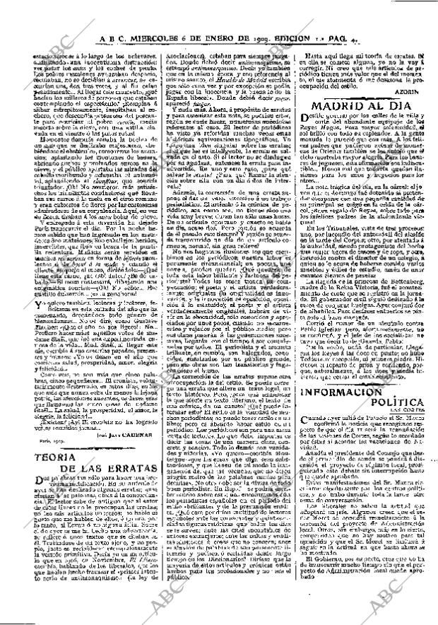 ABC MADRID 06-01-1909 página 4