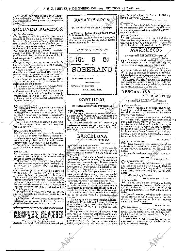 ABC MADRID 07-01-1909 página 10