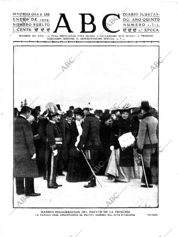 ABC MADRID 08-01-1909 página 1