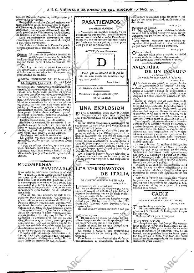 ABC MADRID 08-01-1909 página 10