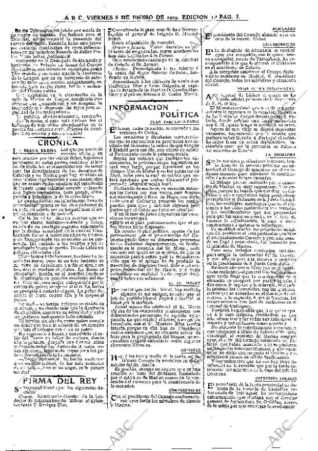 ABC MADRID 08-01-1909 página 5