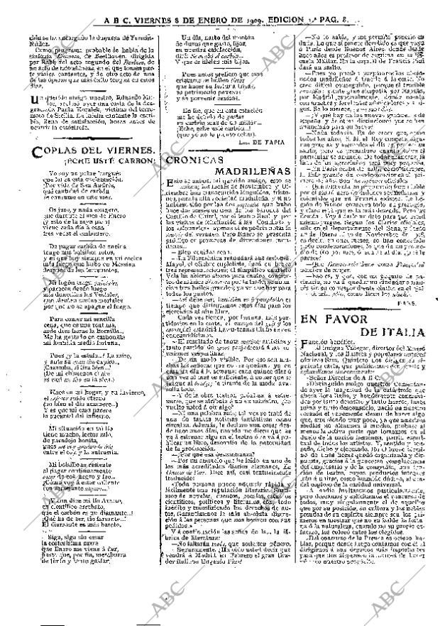 ABC MADRID 08-01-1909 página 8