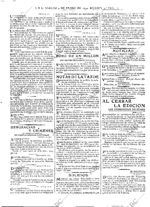 ABC MADRID 09-01-1909 página 12
