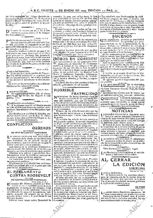 ABC MADRID 12-01-1909 página 11