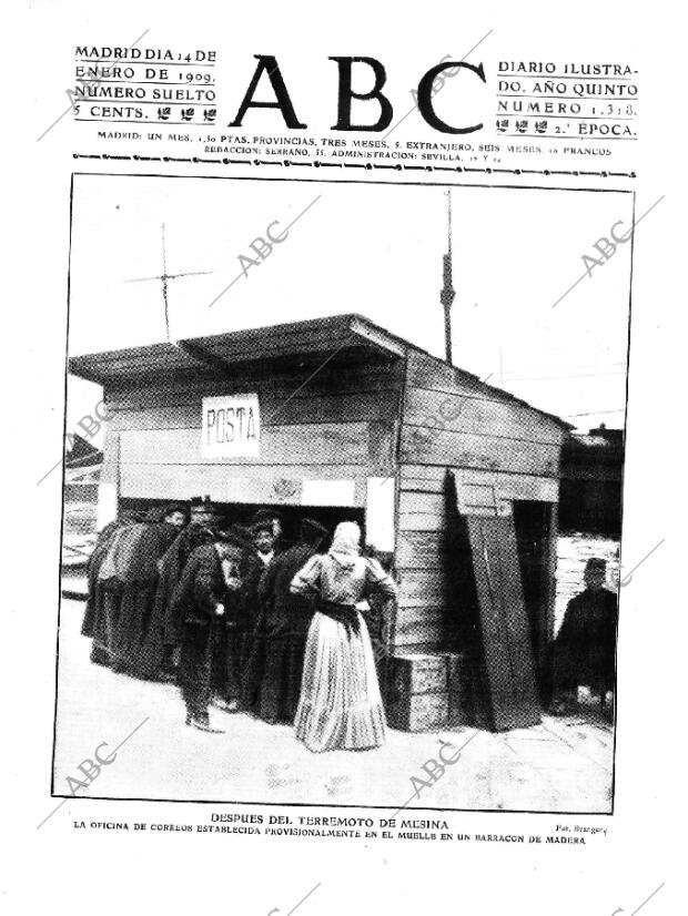 ABC MADRID 14-01-1909 página 1