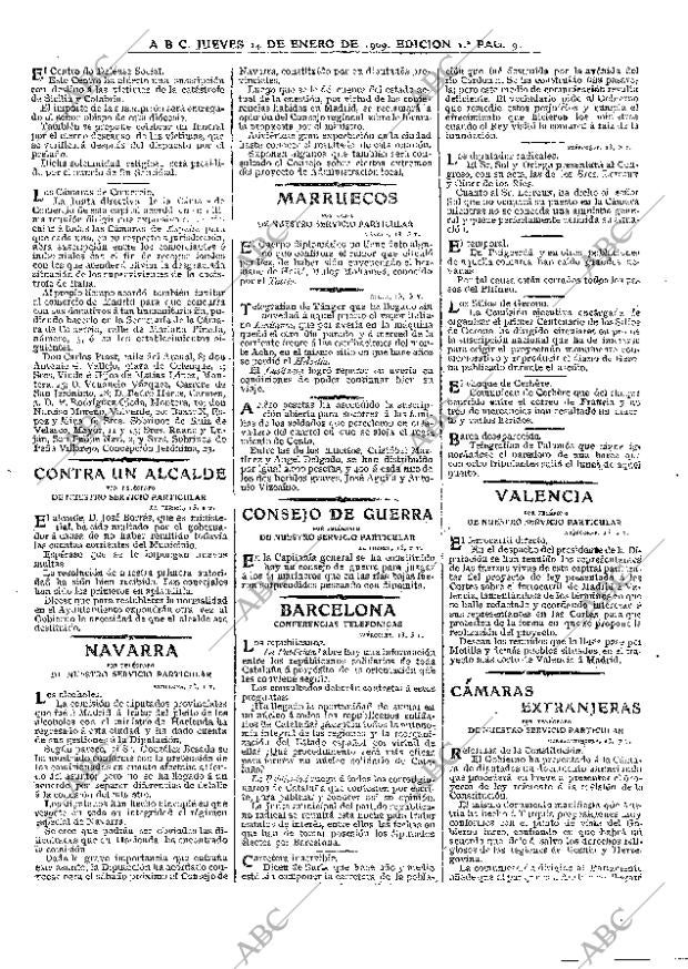 ABC MADRID 14-01-1909 página 9