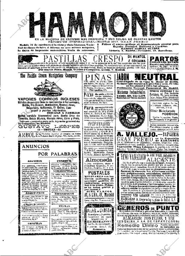 ABC MADRID 15-01-1909 página 2