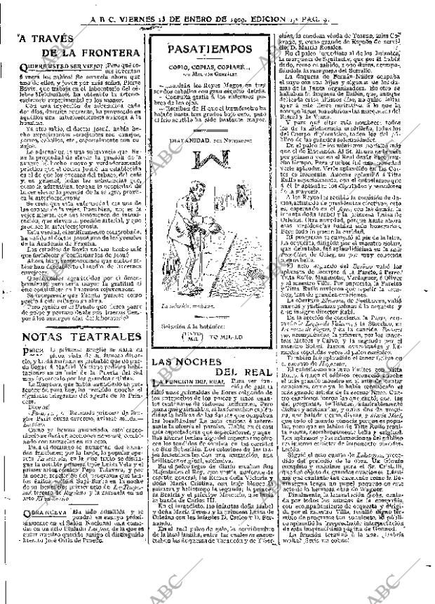 ABC MADRID 15-01-1909 página 9