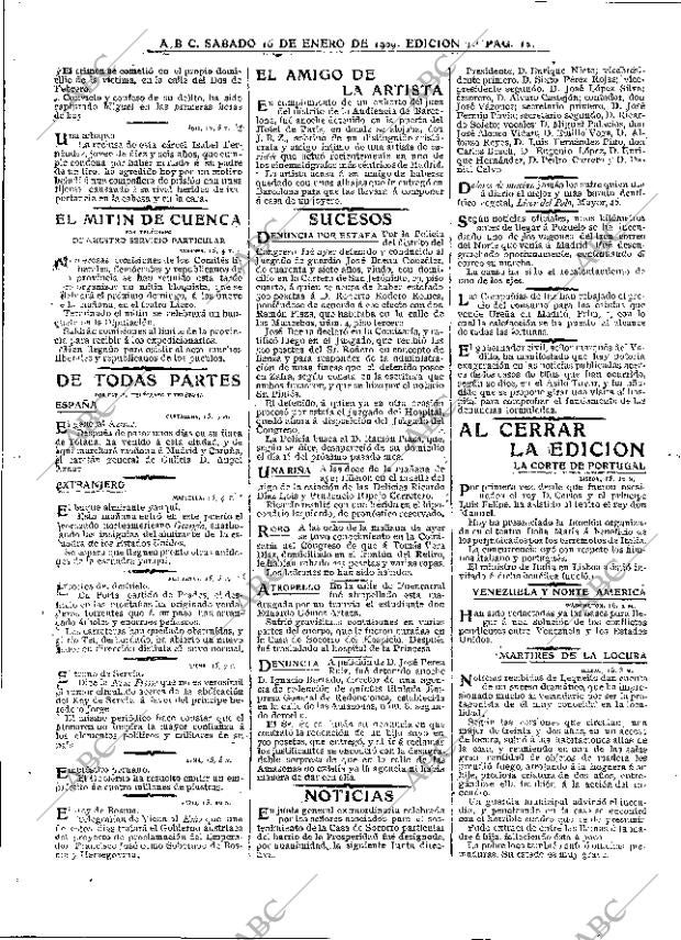 ABC MADRID 16-01-1909 página 12