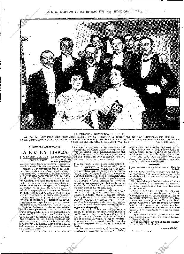 ABC MADRID 16-01-1909 página 14