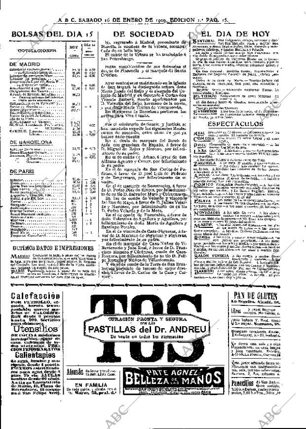 ABC MADRID 16-01-1909 página 15
