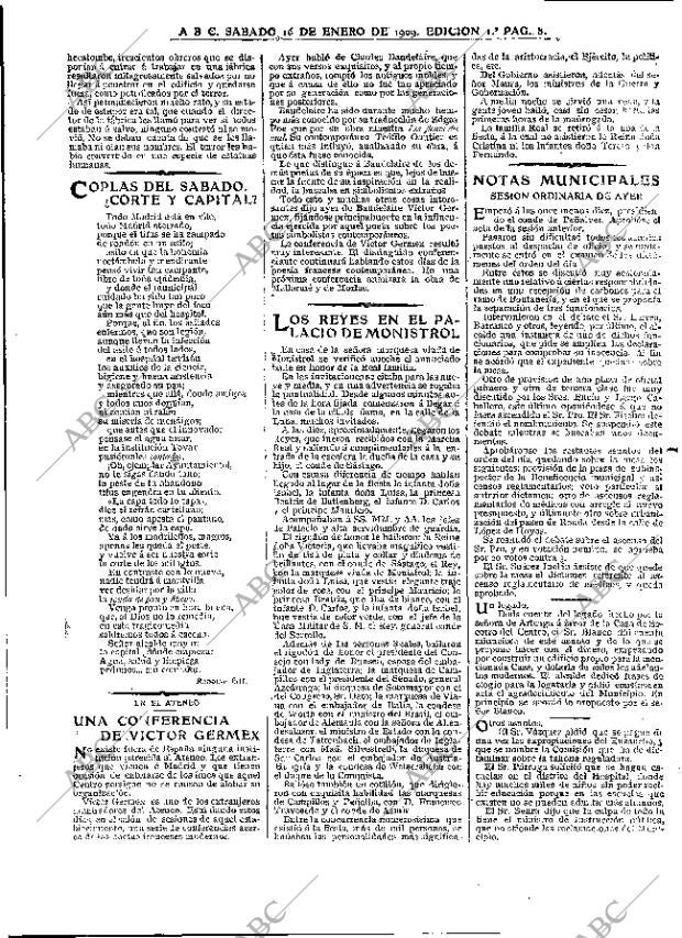 ABC MADRID 16-01-1909 página 8