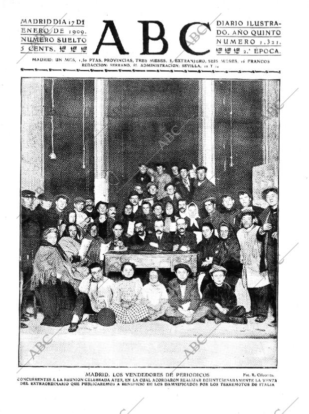 ABC MADRID 17-01-1909 página 1