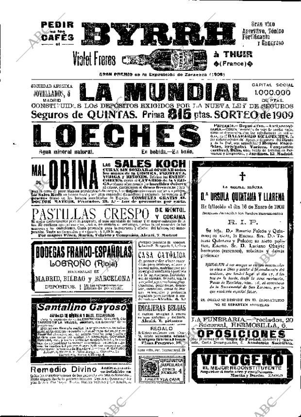 ABC MADRID 17-01-1909 página 12