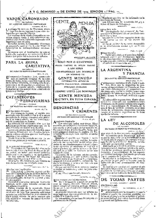 ABC MADRID 17-01-1909 página 7