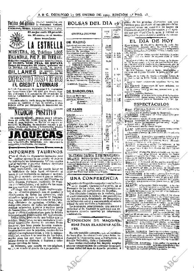 ABC MADRID 17-01-1909 página 9
