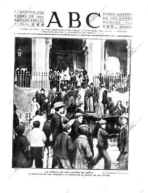 ABC MADRID 18-01-1909 página 1