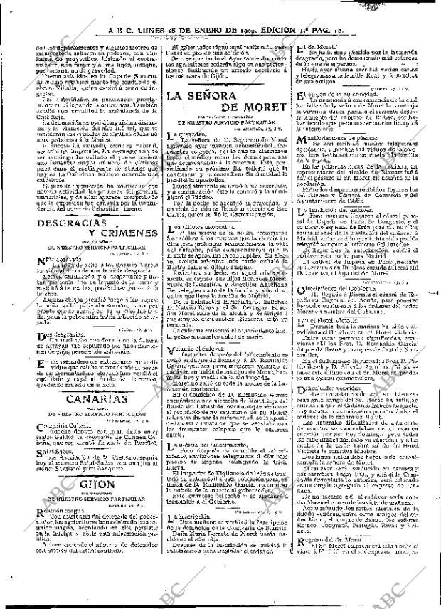 ABC MADRID 18-01-1909 página 10