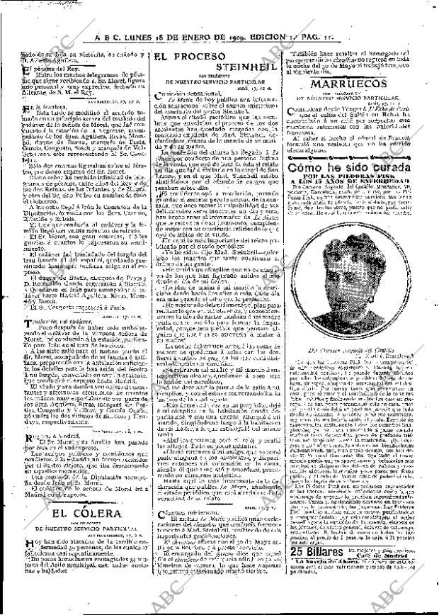 ABC MADRID 18-01-1909 página 11