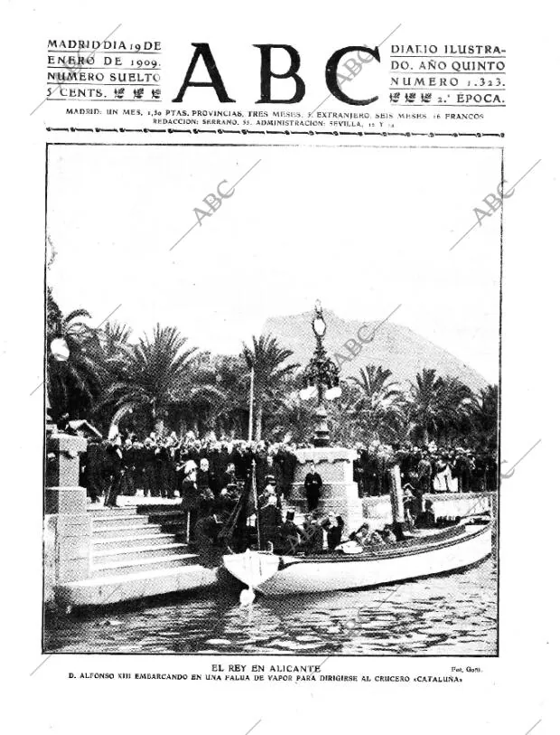 ABC MADRID 19-01-1909 página 1