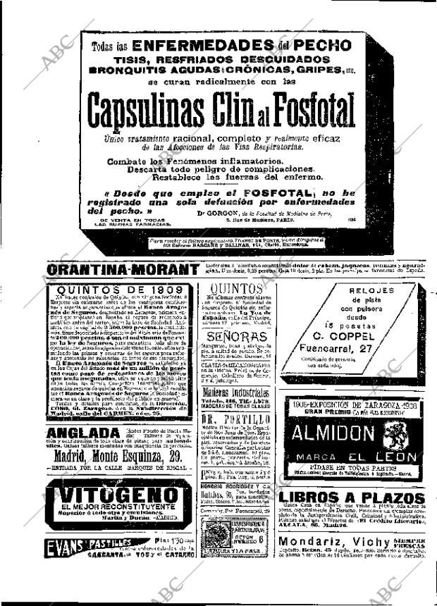 ABC MADRID 19-01-1909 página 16